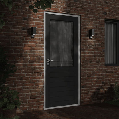 Venkovní Nástěnná Svítidla S Čidlem 2 Ks Černá Litý Hliník