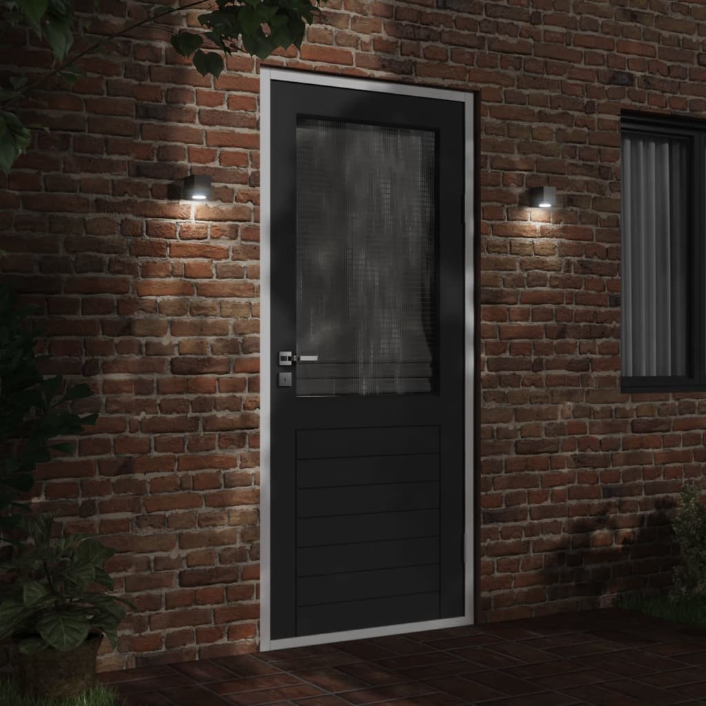 Venkovní Nástěnné Svítidlo Černé Litý Hliník