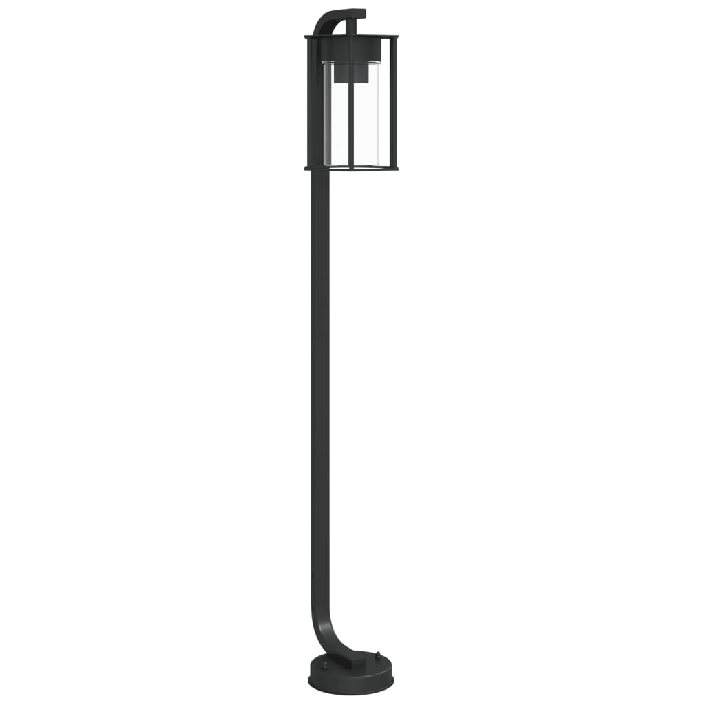 Venkovní Stojací Lampa Černá Nerezová Ocel