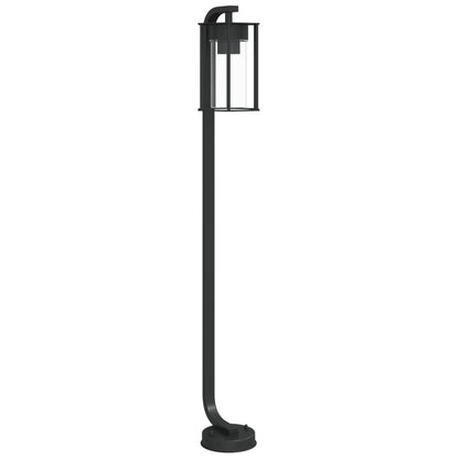 Venkovní Stojací Lampa Černá Nerezová Ocel