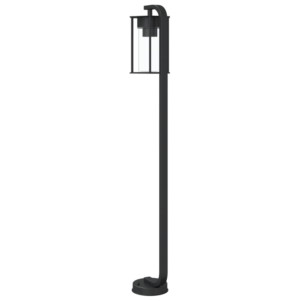 Venkovní Stojací Lampa Černá Nerezová Ocel