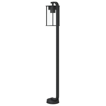 Venkovní Stojací Lampa Černá Nerezová Ocel