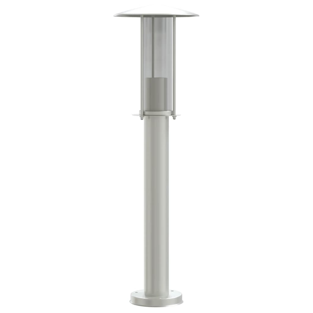 Venkovní Stojací Lampa Nerezová Ocel Stříbrná