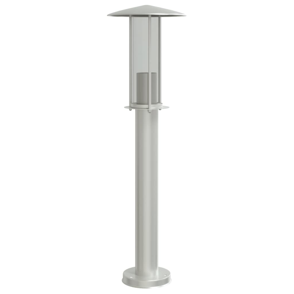 Venkovní Stojací Lampa Nerezová Ocel Stříbrná
