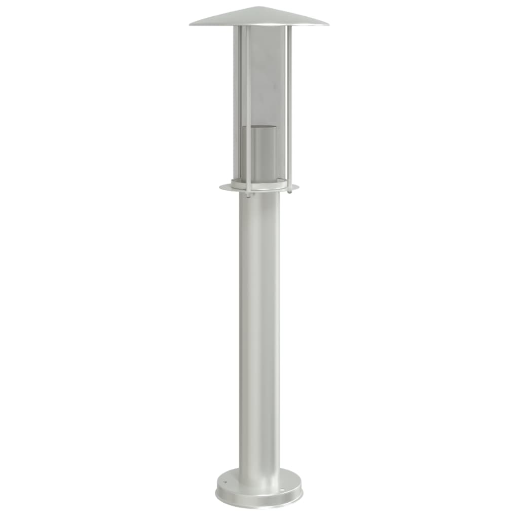Venkovní Stojací Lampa Nerezová Ocel Stříbrná