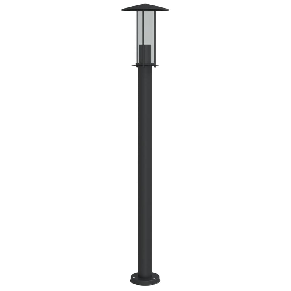 Venkovní Stojací Lampa Černá Nerezová Ocel Černá