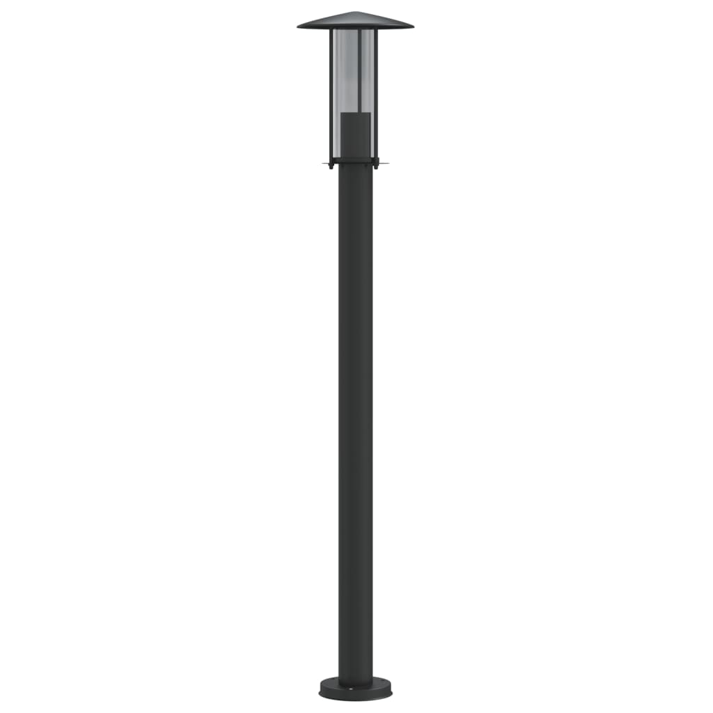 Venkovní Stojací Lampa Černá Nerezová Ocel Černá