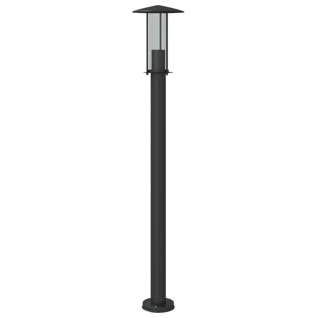 Venkovní Stojací Lampa Černá Nerezová Ocel Černá