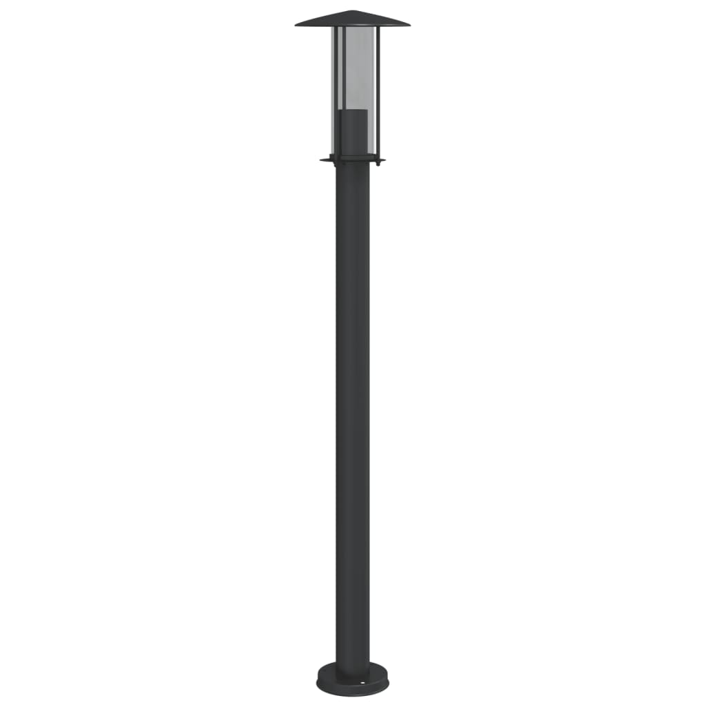 Venkovní Stojací Lampa Černá Nerezová Ocel Černá