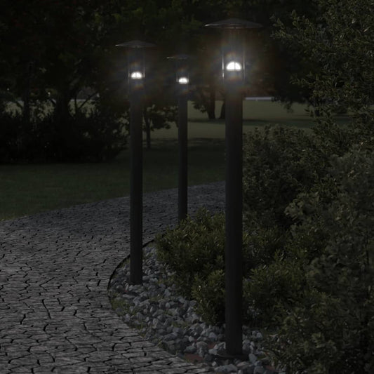 Venkovní Stojací Lampa Černá Nerezová Ocel Černá