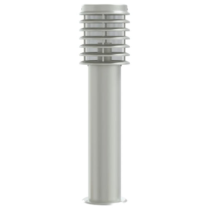 Venkovní Stojací Lampy 3 Ks Stříbrné 60 Cm Nerezová Ocel Stříbrná