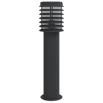 Venkovní Stojací Lampa Černá 60 Cm Nerezová Ocel Černá