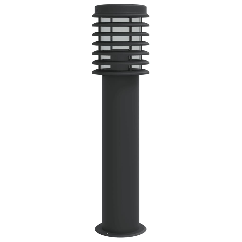 Venkovní Stojací Lampa Černá 60 Cm Nerezová Ocel Černá