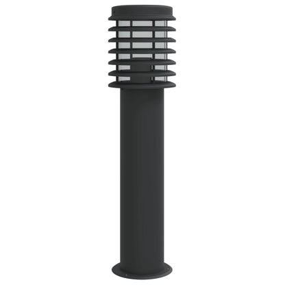 Venkovní Stojací Lampa Černá 60 Cm Nerezová Ocel Černá