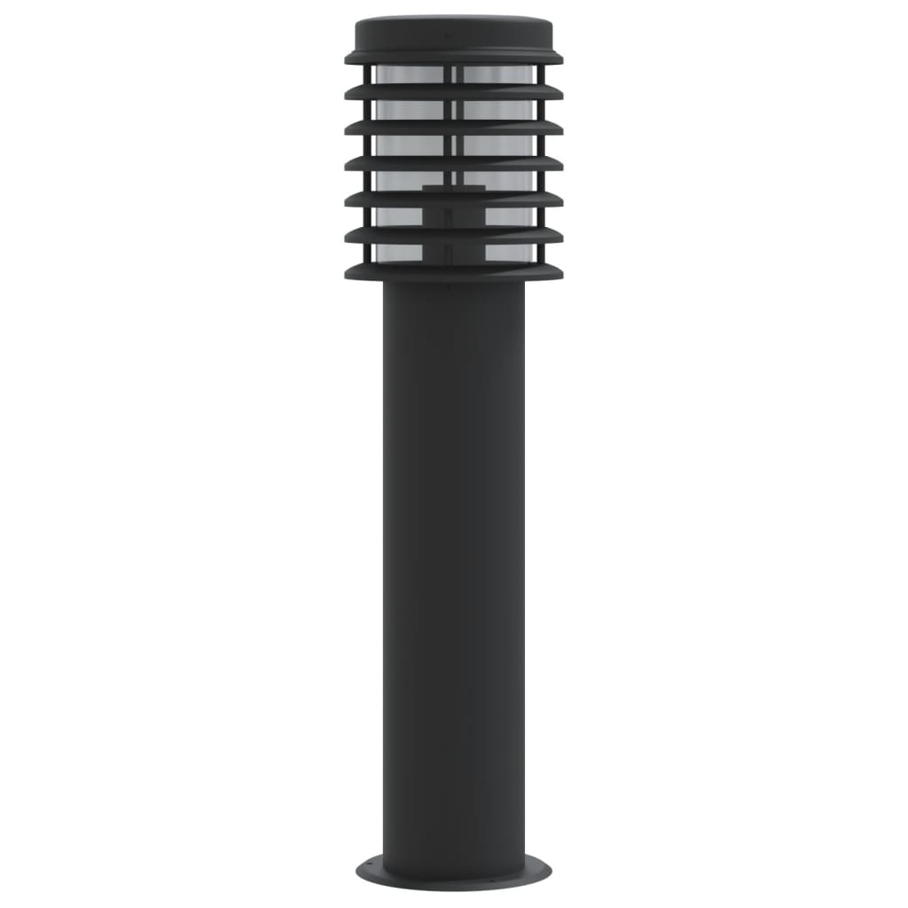 Venkovní Stojací Lampa Černá 60 Cm Nerezová Ocel Černá