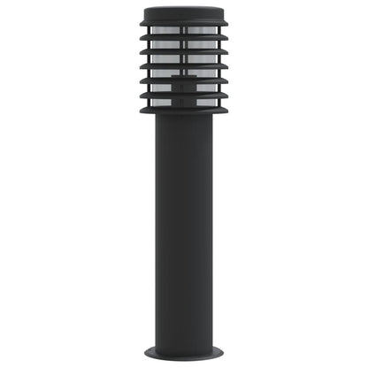 Venkovní Stojací Lampa Černá 60 Cm Nerezová Ocel Černá