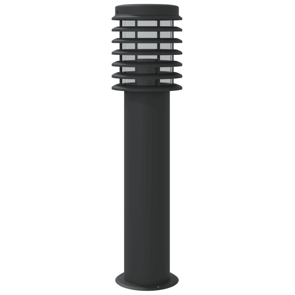 Venkovní Stojací Lampa Černá 60 Cm Nerezová Ocel Černá