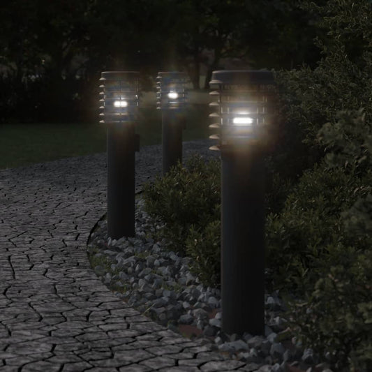 Venkovní Stojací Lampa Černá 60 Cm Nerezová Ocel Černá