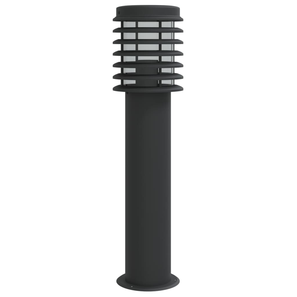 Venkovní Stojací Lampy 3 Ks Černé 60 Cm Nerezová Ocel Černá