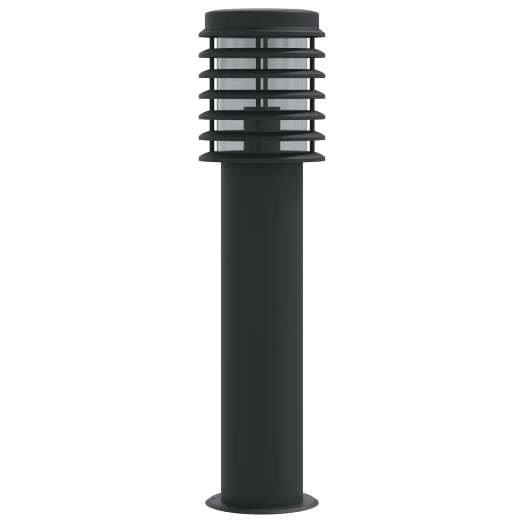 Venkovní Stojací Lampy 3 Ks Černé 60 Cm Nerezová Ocel Černá