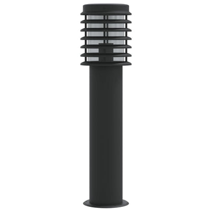 Venkovní Stojací Lampy 3 Ks Černé 60 Cm Nerezová Ocel Černá
