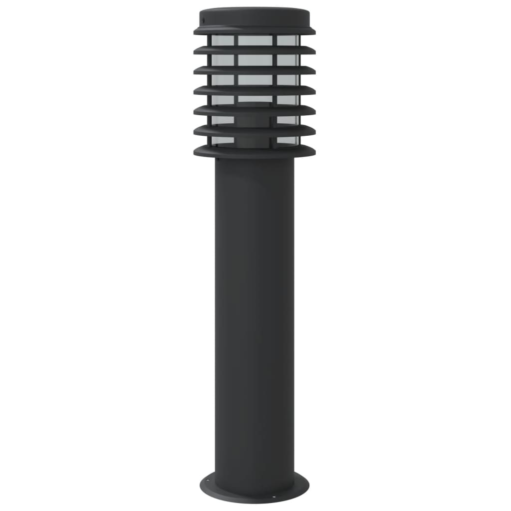 Venkovní Stojací Lampy 3 Ks Černé 60 Cm Nerezová Ocel Černá
