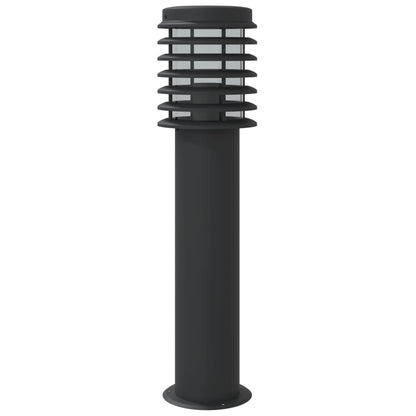Venkovní Stojací Lampy 3 Ks Černé 60 Cm Nerezová Ocel Černá