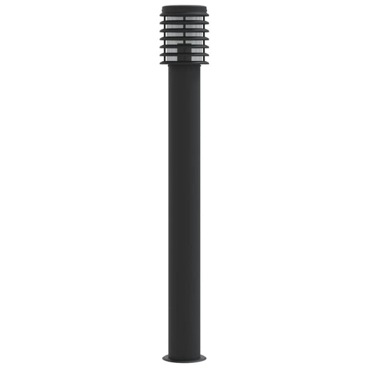 Venkovní Stojací Lampa Černá 110 Cm Nerezová Ocel Černá