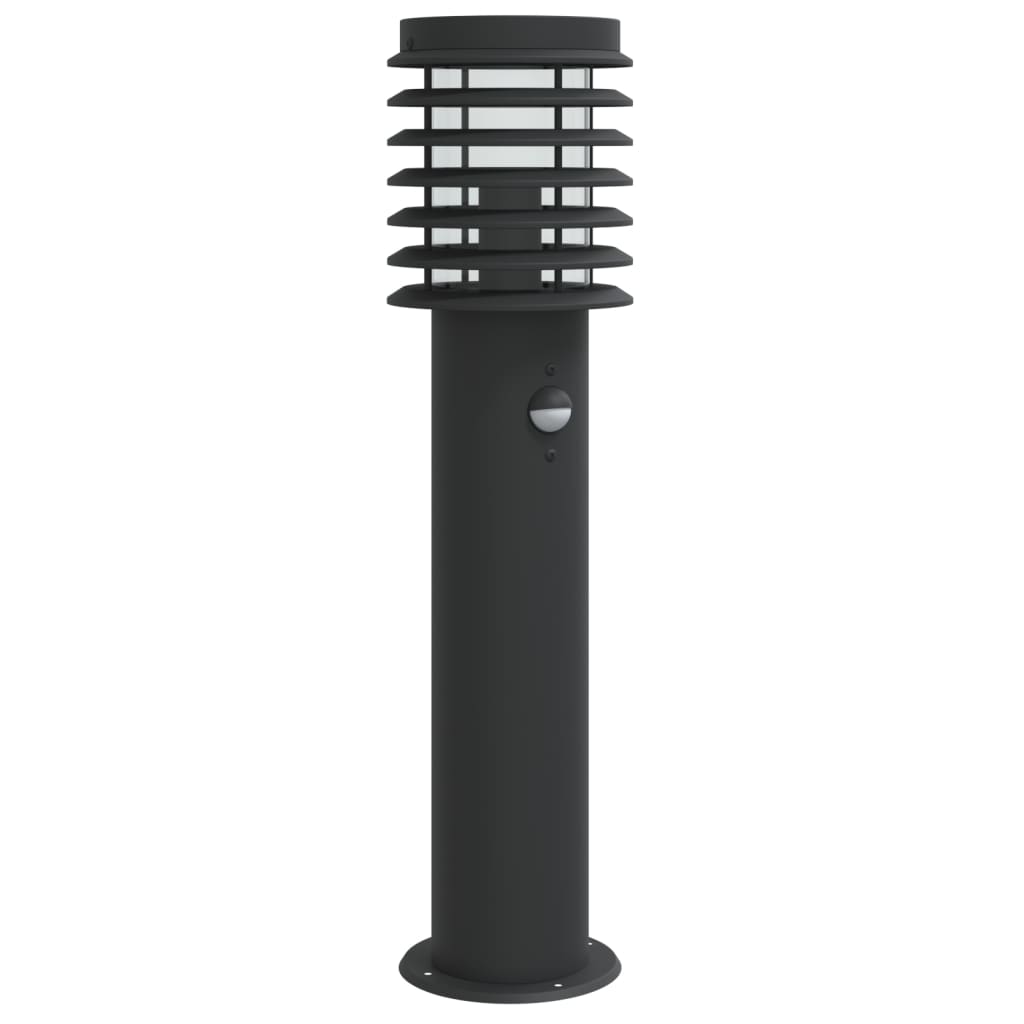 Venkovní Stojací Lampa Černá 60 Cm Nerezová Ocel Černá