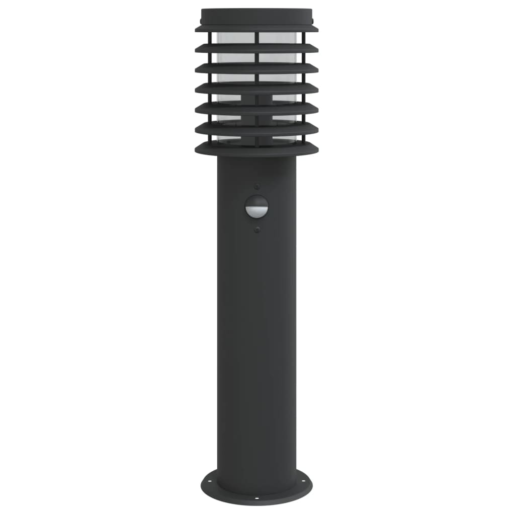 Venkovní Stojací Lampa Černá 60 Cm Nerezová Ocel Černá