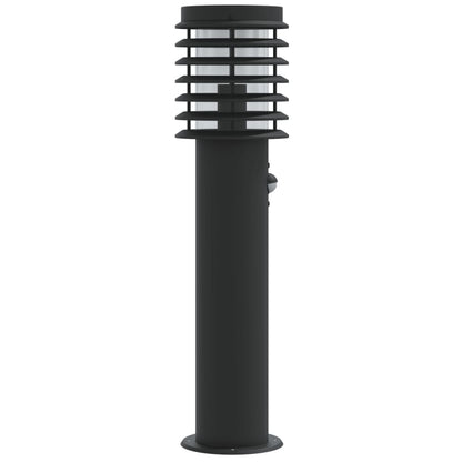 Venkovní Stojací Lampa Černá 60 Cm Nerezová Ocel Černá