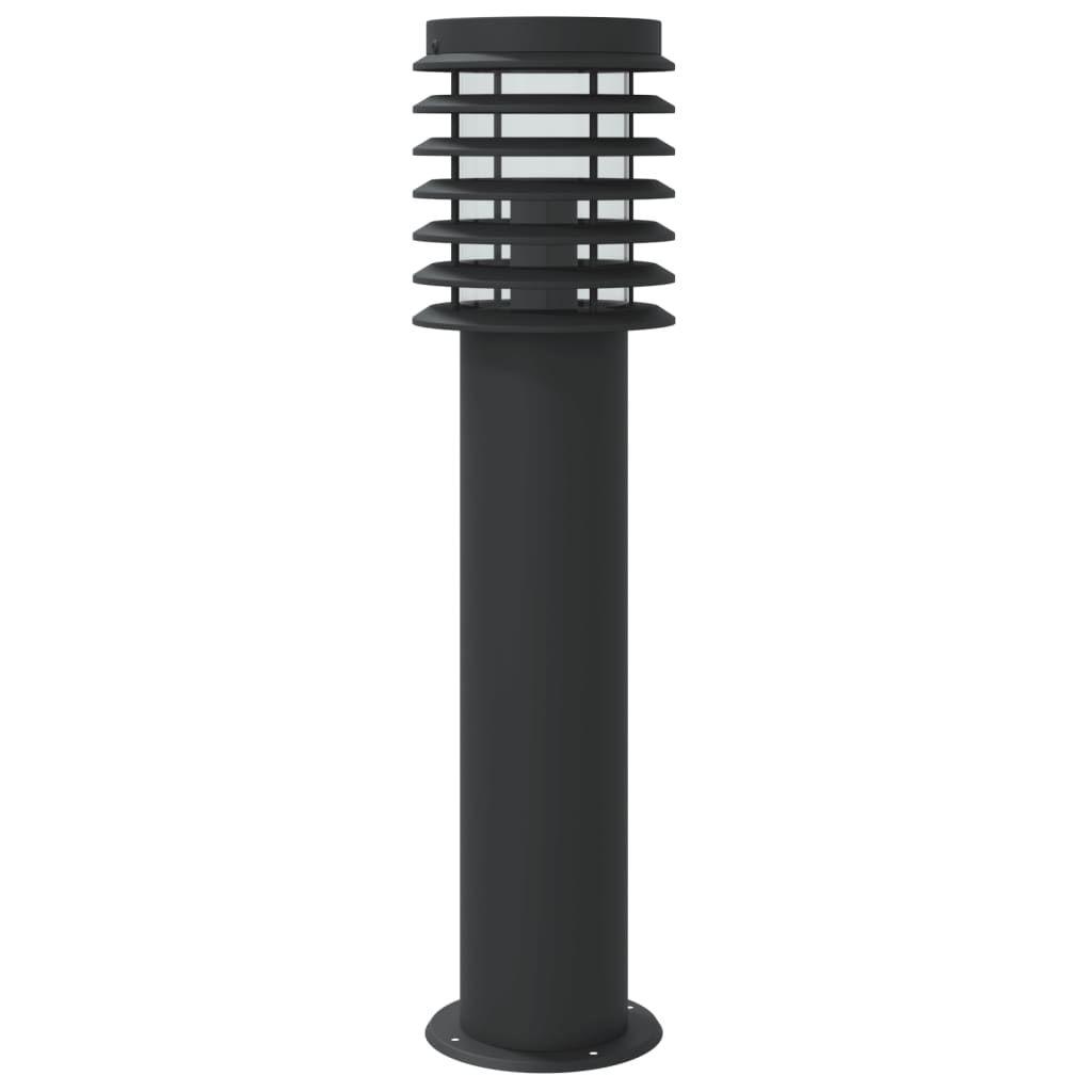 Venkovní Stojací Lampa Černá 60 Cm Nerezová Ocel Černá