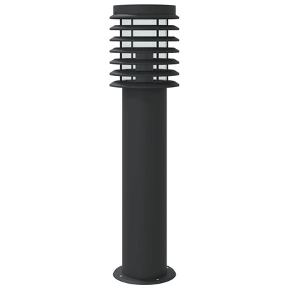 Venkovní Stojací Lampa Černá 60 Cm Nerezová Ocel Černá