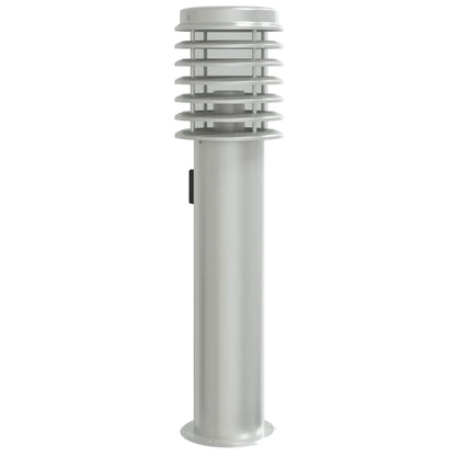 Venkovní Stojací Lampa 60 Cm Nerezová Ocel Stříbrná