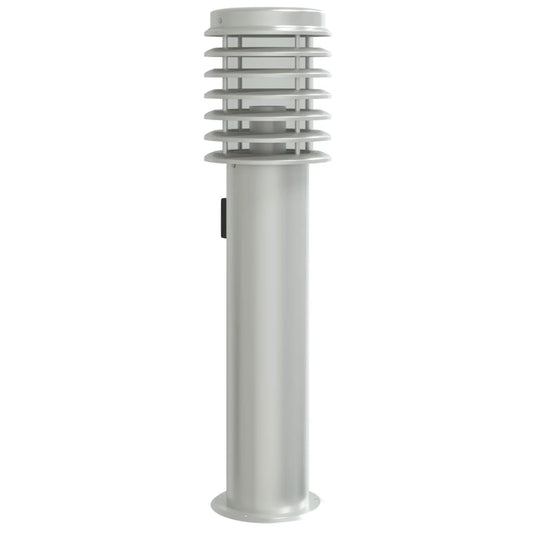 Venkovní Stojací Lampa 60 Cm Nerezová Ocel Stříbrná