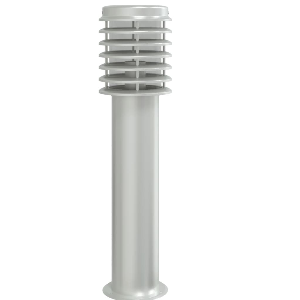 Venkovní Stojací Lampa 60 Cm Nerezová Ocel Stříbrná