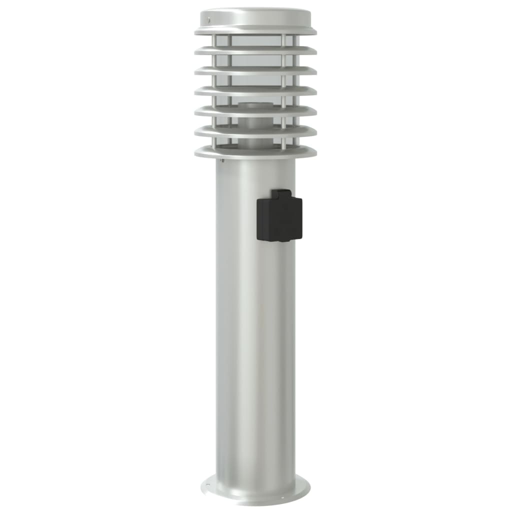 Venkovní Stojací Lampa 60 Cm Nerezová Ocel Stříbrná