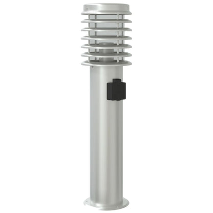 Venkovní Stojací Lampa 60 Cm Nerezová Ocel Stříbrná