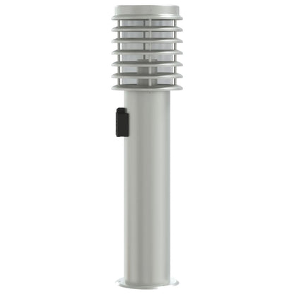 Venkovní Stojací Lampy 3 Ks Stříbrné 60 Cm Ocel Stříbrná