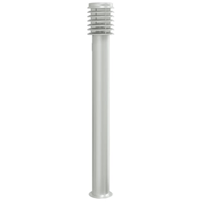 Venkovní Stojací Lampa 110Cm Nerezová Ocel Stříbrná