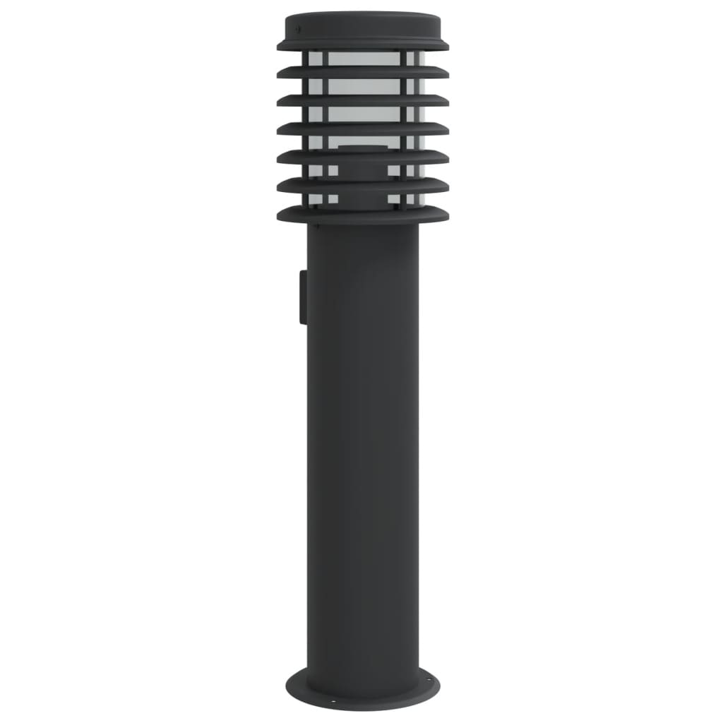 Venkovní Stojací Lampa Černá 60 Cm Nerezová Ocel Černá