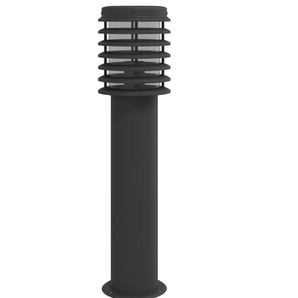 Venkovní Stojací Lampa Černá 60 Cm Nerezová Ocel Černá