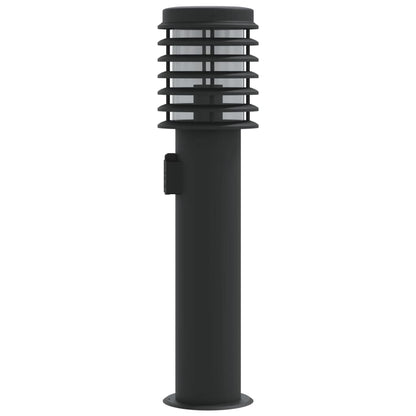Venkovní Stojací Lampa Černá 60 Cm Nerezová Ocel Černá