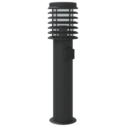 Venkovní Stojací Lampa Černá 60 Cm Nerezová Ocel Černá