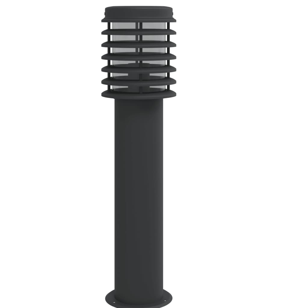 Venkovní Stojací Lampy 3 Ks Černé 60 Cm Ocel Černá