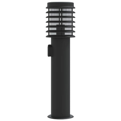 Venkovní Stojací Lampy 3 Ks Černé 60 Cm Ocel Černá