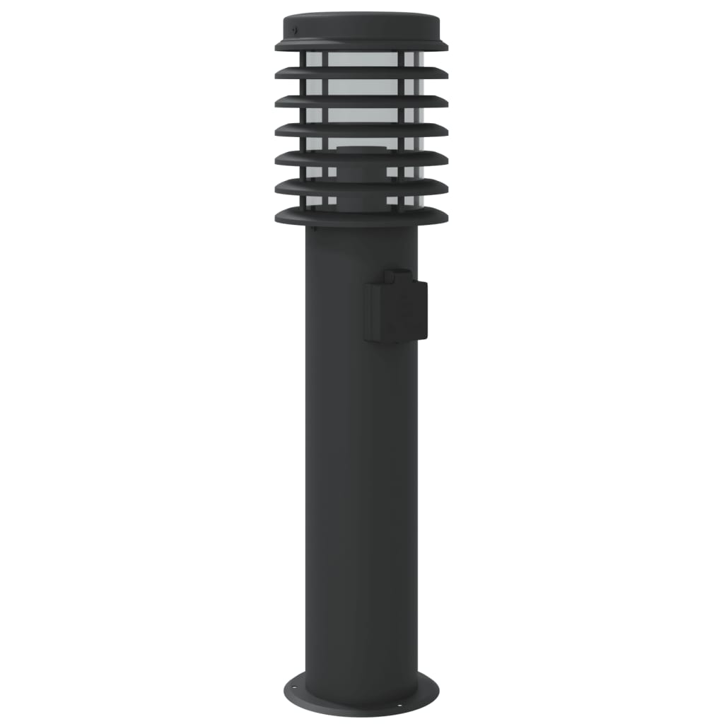 Venkovní Stojací Lampy 3 Ks Černé 60 Cm Ocel Černá