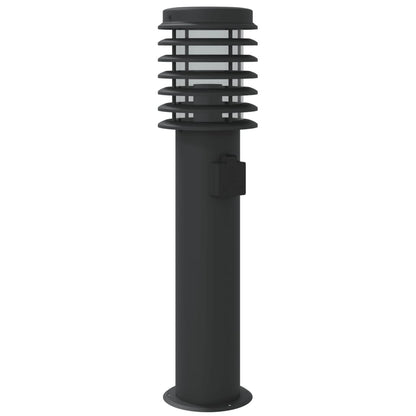 Venkovní Stojací Lampy 3 Ks Černé 60 Cm Ocel Černá