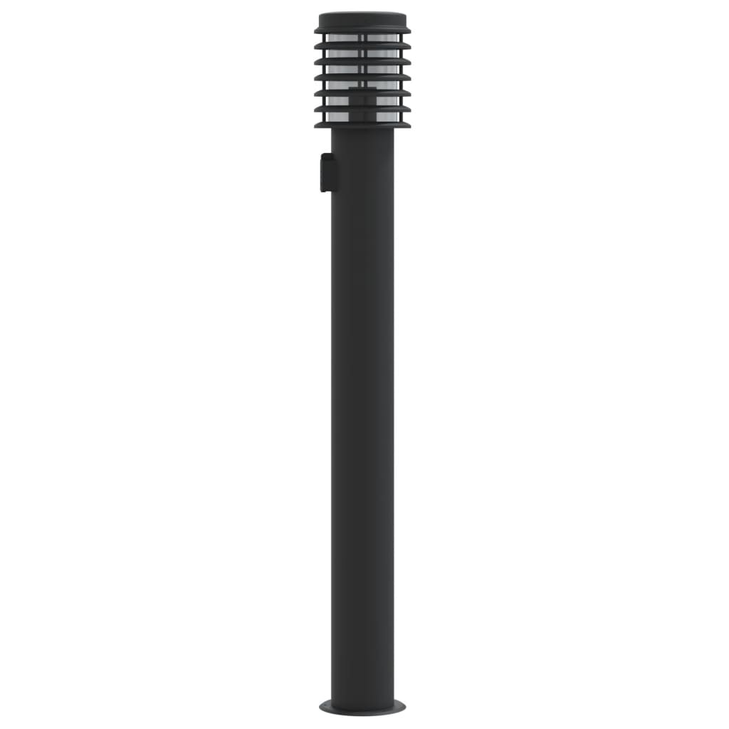 Venkovní Stojací Lampa Černá 110 Cm Nerezová Ocel Černá
