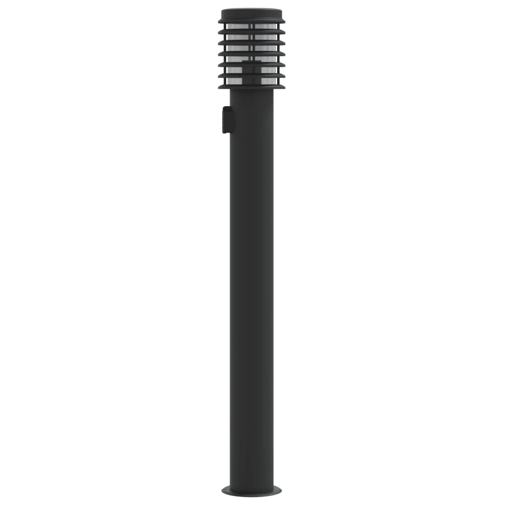 Venkovní Stojací Lampy 3 Ks Černé 110 Cm Ocel Černá